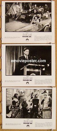 u004 ESCAPE FROM LA 7 8x10 movie stills '96 Kurt Russell, Carpenter