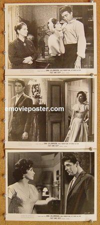 u574 FAST & SEXY 3 8x10 movie stills '60 Gina Lollobrigida, Robertson