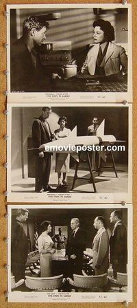 u581 FIVE STEPS TO DANGER 3 8x10 movie stills '57 Sterling Hayden