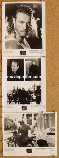 t923 HARD TARGET 8 8x10 movie stills '93 Jean-Claude Van Damme