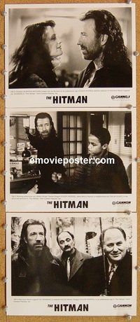 u316 HITMAN 4 8x10 movie stills '91 Chuck Norris, martial arts!