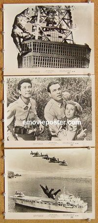 u673 KING KONG ESCAPES 3 8x10 movie stills '68 Toho, Ishiro Honda