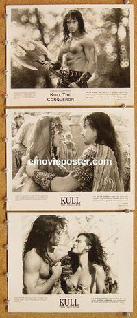 u326 KULL THE CONQUEROR 4 8x10 movie stills '97 Kevin Sorbo