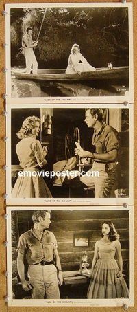 u337 LURE OF THE SWAMP 4 8x10 movie stills '57 into Hell!
