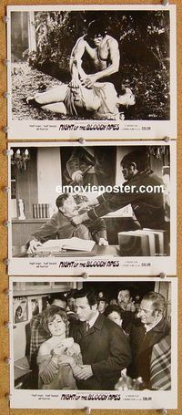 u732 NIGHT OF THE BLOODY APES 3 8x10 movie stills '72 Mexican horror!