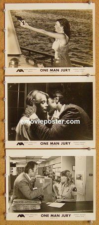 u409 1 MAN JURY 3 8x10 movie stills '78 Jack Palance, James Bacon