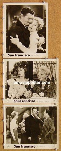 u230 SAN FRANCISCO 5 Spanish 8x10 movie stills R60s Clark Gable, MacDonald
