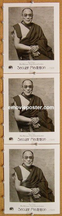 u804 SECULAR MEDITATION 3 8x10 movie stills '96 The Dalai Lama!