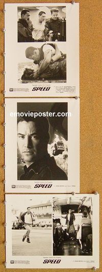 u232 SPEED 5 8x10 movie stills '94 Keanu Reeves, Sandra Bullock