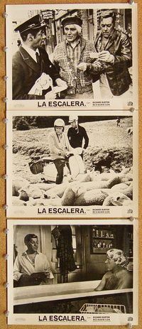 t883 STAIRCASE 9 Spanish 8x10 movie stills '69 Rex Harrison, Burton
