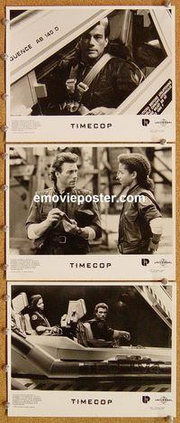 t788 TIMECOP 12 8x10 movie stills '94 Jean-Claude Van Damme, Mia Sara