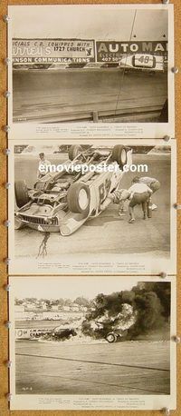 u245 TRACK OF THUNDER 5 8x10 movie stills '67 wild car racing images!
