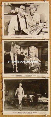 u898 UNDERWORLD USA 3 8x10 movie stills '60 Fuller, Cliff Robertson