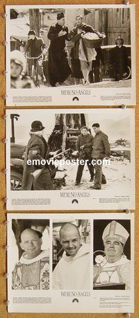 u916 WE'RE NO ANGELS 3 8x10 movie stills '89 De Niro, Penn, Moore