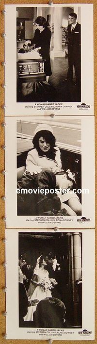 u931 WOMAN NAMED JACKIE 3 8x10 movie stills '91 Jackie Kennedy bio!