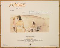 y042 3 WOMEN half-sheet movie poster '77 Robert Altman, Shelley Duvall