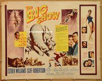y078 BIG SHOW half-sheet movie poster '61 Esther Williams, circus!