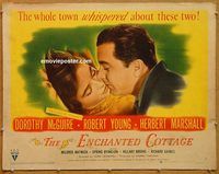 w031 ENCHANTED COTTAGE half-sheet movie poster '45 Dorothy McGuire, Young