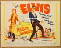 y209 HARUM SCARUM half-sheet movie poster '65 rockin' Elvis Presley
