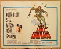 y286 LOST COMMAND half-sheet movie poster '66 Anthony Quinn, Delon