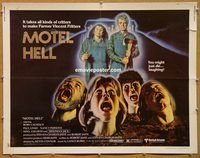 y313 MOTEL HELL half-sheet movie poster '80 Rory Calhoun, classic tagline!