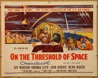 y344 ON THE THRESHOLD OF SPACE half-sheet movie poster '56 Air Force!