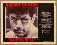 y386 RAGING BULL half-sheet movie poster '80 Robert De Niro, Joe Pesci