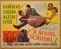 w037 ROYAL SCANDAL half-sheet movie poster '45 Preminger & Lubitsch