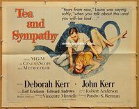 y451 TEA & SYMPATHY style A half-sheet movie poster '56 Deborah Kerr