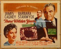 y461 THESE WILDER YEARS half-sheet movie poster '56 Cagney & bad girl!