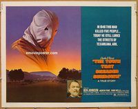 y472 TOWN THAT DREADED SUNDOWN half-sheet movie poster '77 Ben Johnson