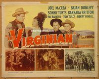 y492 VIRGINIAN style A half-sheet movie poster '46 Joel McCrea, Donlevy