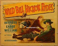 w019 WILD BILL HICKOK RIDES half-sheet movie poster '42 Constance Bennett