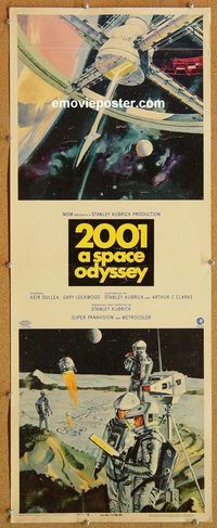 w042 2001 A SPACE ODYSSEY insert movie poster '68 Stanley Kubrick