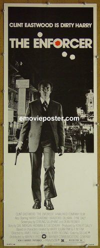 w181 ENFORCER insert movie poster '77 Clint Eastwood, classic!