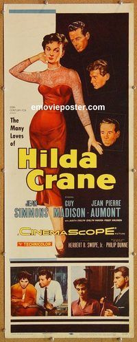 w256 HILDA CRANE insert movie poster '56 Jean Simmons, Guy Madison