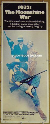w360 MOONSHINE WAR insert movie poster '70 alcohol bootleggers!