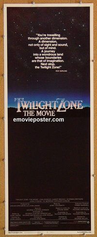 w548 TWILIGHT ZONE insert movie poster '83 Dante, Spielberg, Landis