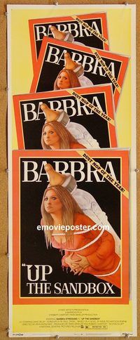 w558 UP THE SANDBOX insert movie poster '73 Barbra Streisand, Selby