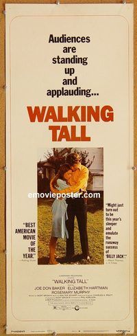 w569 WALKING TALL insert movie poster '73 Joe Don Baker