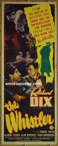 w581 WHISTLER insert movie poster '44 Richard Dix, Gloria Stuart