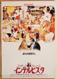 w817 INTERVISTA Japanese movie poster '87 Federico Fellini, Italian!