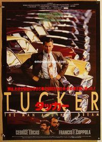 y012 TUCKER Japanese movie poster '88 Jeff Bridges, F.F. Coppola