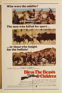 a644 BLESS THE BEASTS & CHILDREN one-sheet movie poster '71 Stanley Kramer