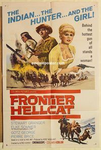 a702 FRONTIER HELLCAT one-sheet movie poster '66 Elke Sommer, Granger