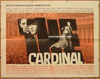 a140 CARDINAL half-sheet movie poster '64 Otto Preminger, Romy Schneider