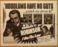 a152 I AM THE LAW half-sheet movie poster R55 Edward G. Robinson