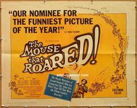 a171 MOUSE THAT ROARED half-sheet movie poster '59 Peter Sellers, Seberg