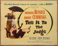 a018 TELL IT TO THE JUDGE style A half-sheet movie poster '49 Ros Russell