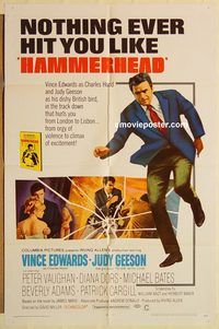 a724 HAMMERHEAD one-sheet movie poster '68 Vince Edwards, Geeson